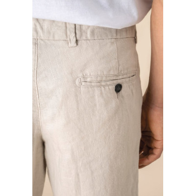 Men's Linen Bermuda